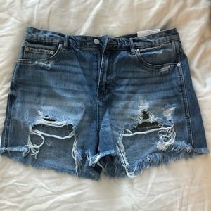 Ripped Jean Shorts